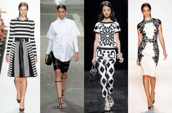 Black And White On Spring 13 Runways Detroit Fashion News