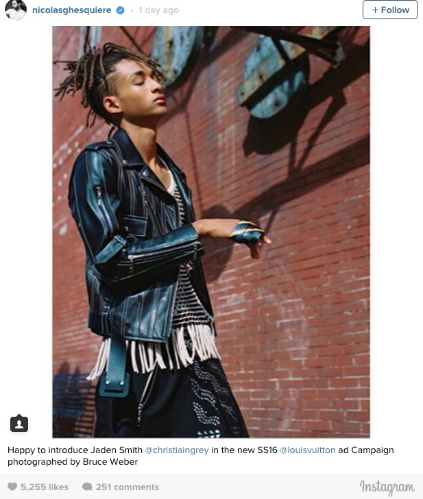 Jaden Smith Louis Vuitton Spring/Summer 2016 Campaign - DuJour