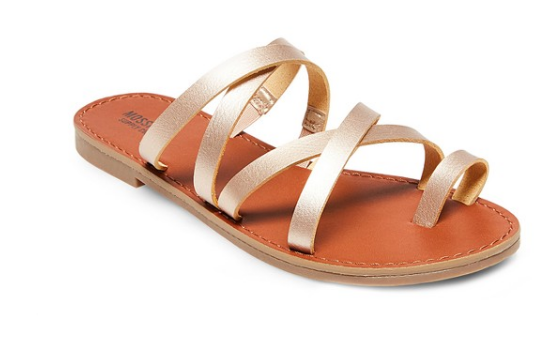 Target rose best sale gold sandals