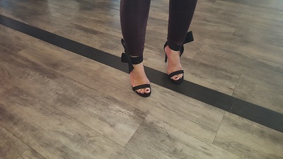 Heeled sandals from Target.