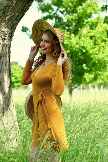 Brittany Ray Mustard Dress