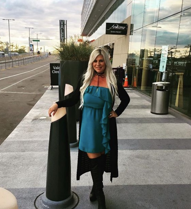 Shannon Lazovski Teal Dress Instagram