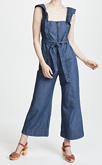 denim jumpsuit