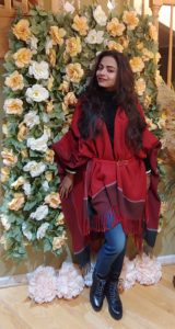 Bidisha Sinha red shawl