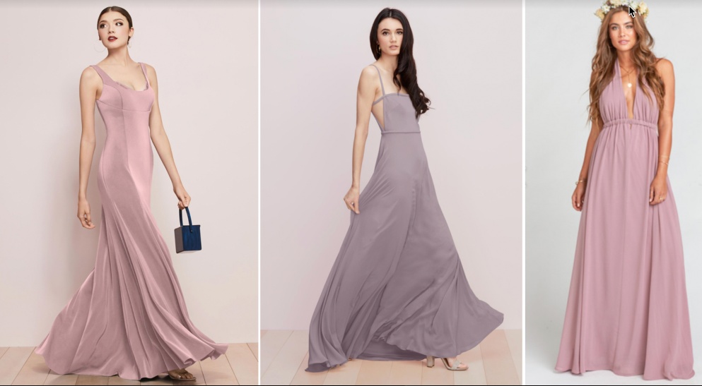 mauve dresses