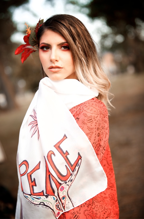 peace scarf by C. Creations