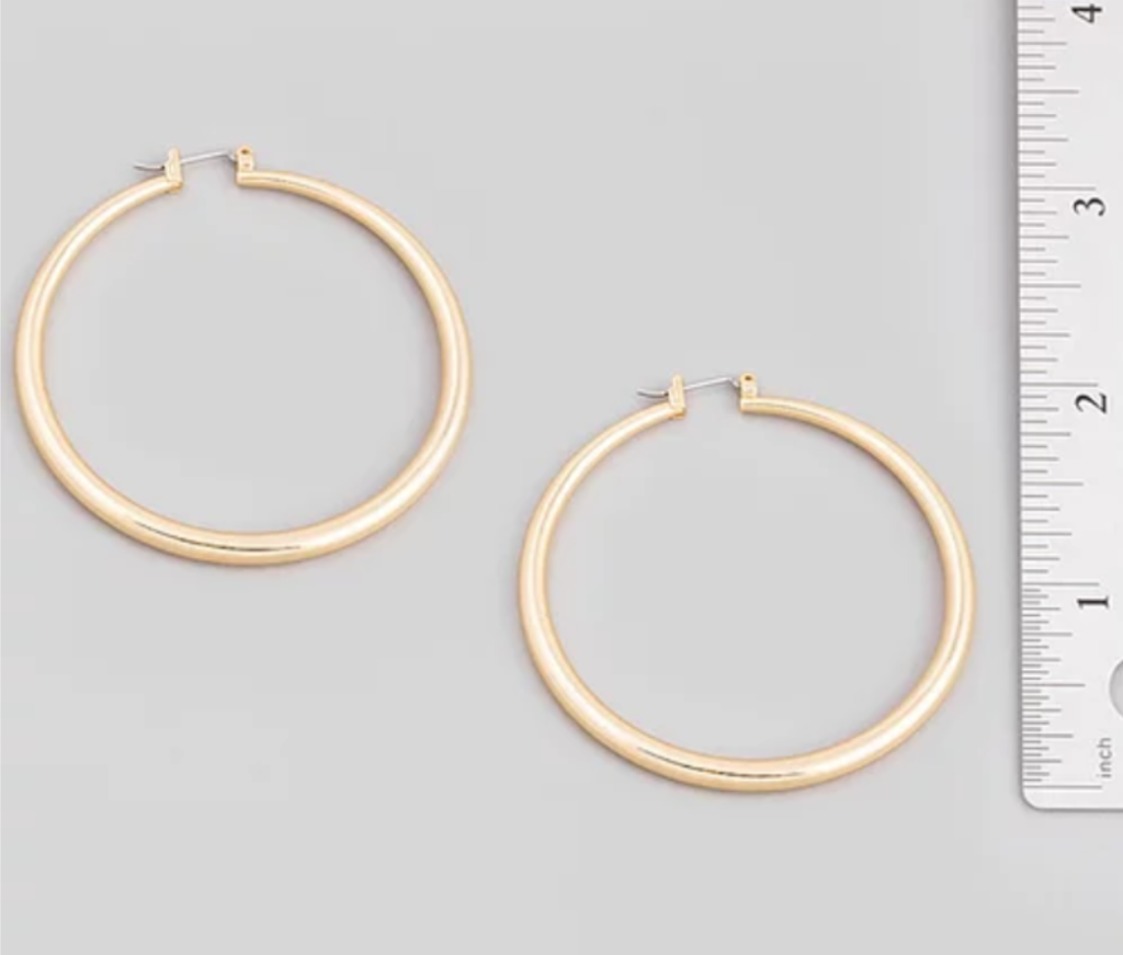 hoop earrings