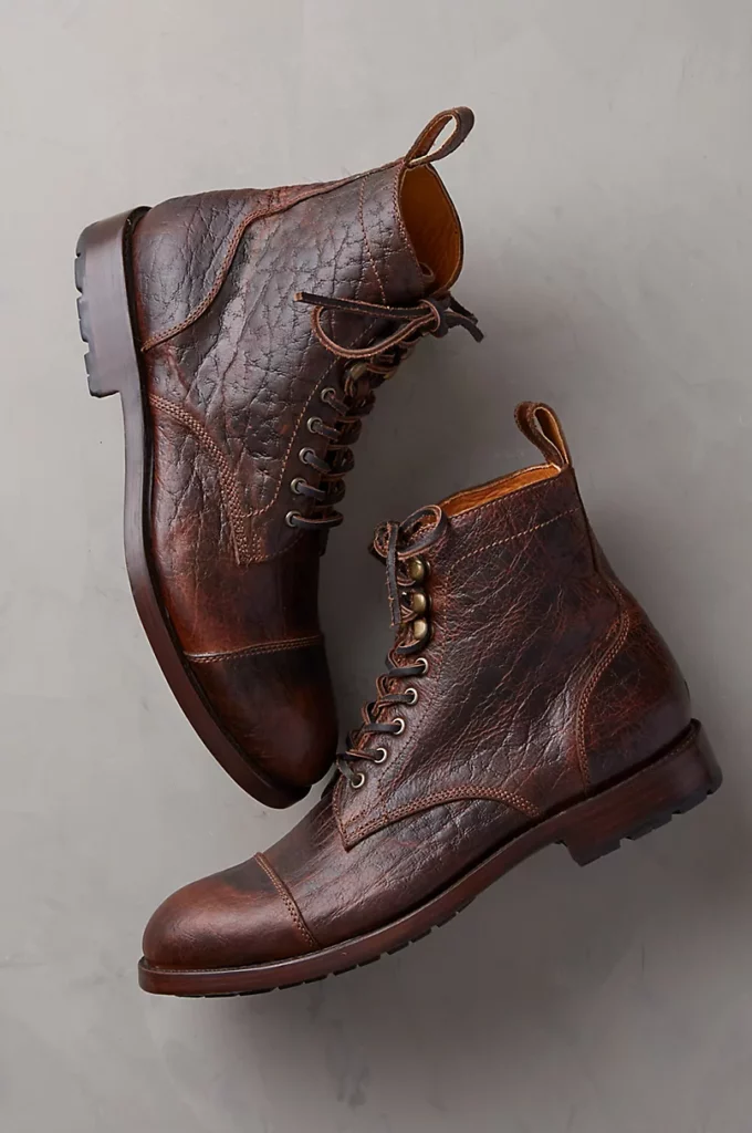 Men's Telluride Bison Leather Boots: Overland.com